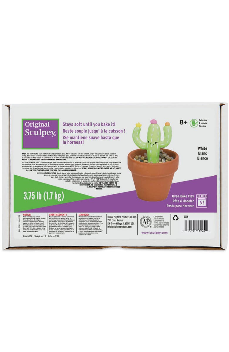 Sculpey Original Polymer Clay White 3.75 lb, Main, color, Multicolored