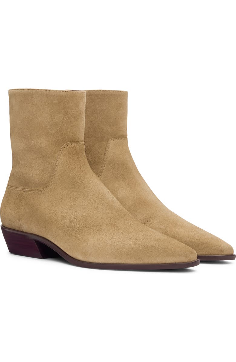 Reformation Dominique Bootie, Main, color, Hazel Suede