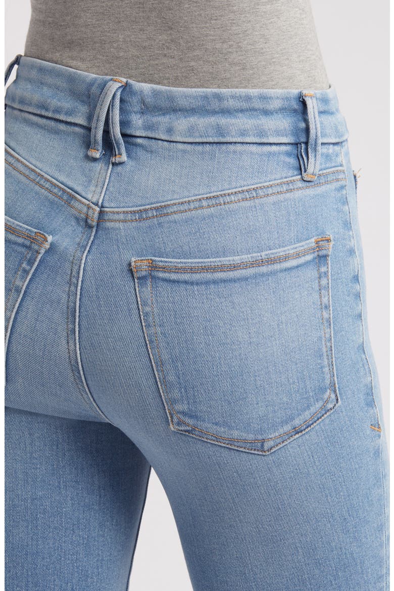 Good Legs Patch Pocket Flare Jeans, Alternate, color, INDIGO656