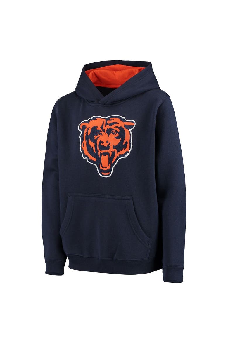 Youth Navy Chicago Bears Fan Gear Prime Pullover Hoodie, Alternate, color, Navy