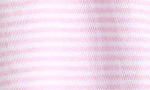 Kissy Kissy Stripes Convertible Pima Cotton Gown In Pink