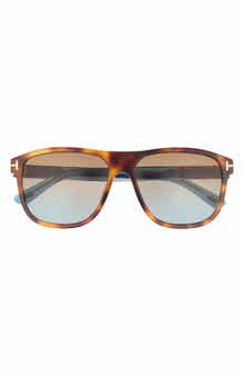TOM FORD 58mm Square Sunglasses
