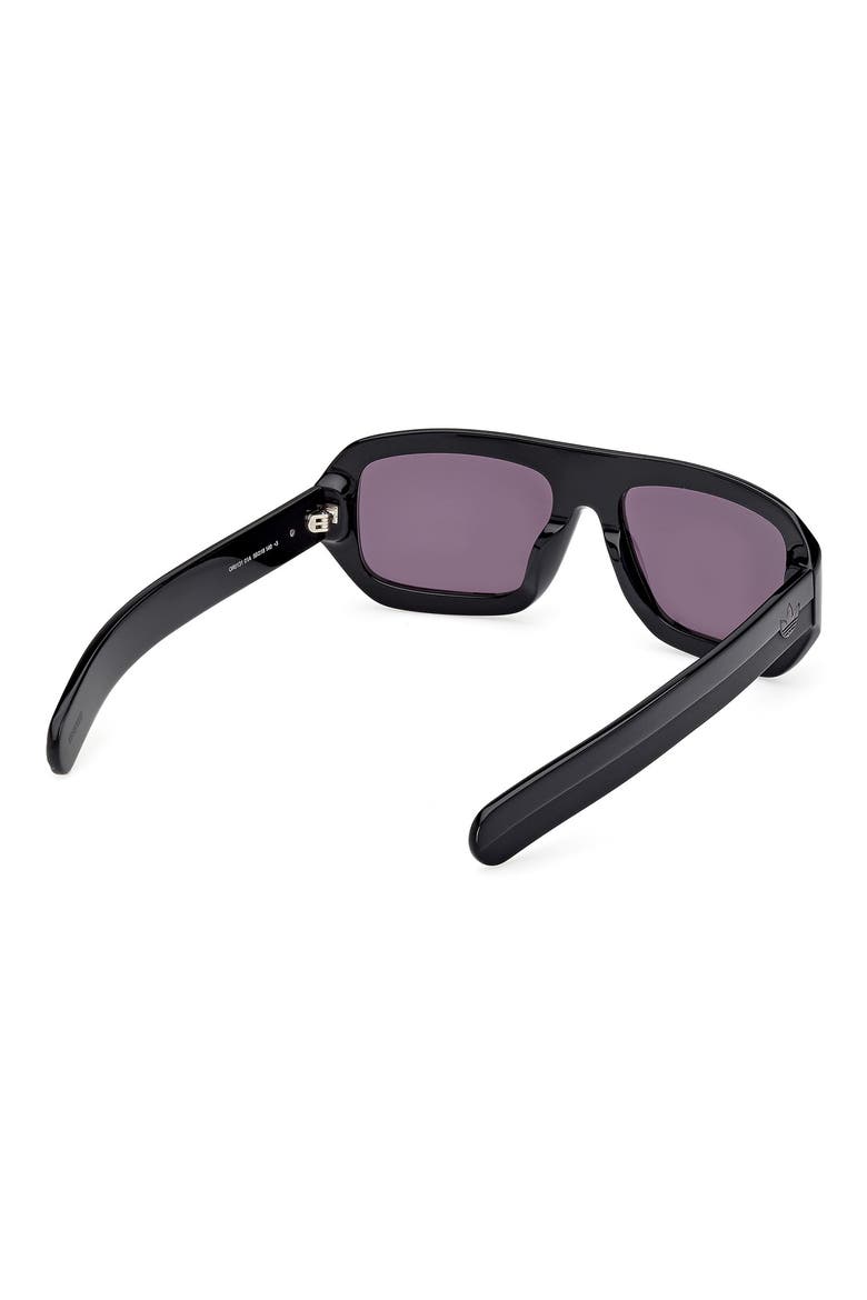 58MM Navigator Sunglasses, Alternate, color, SHINY BLACK / SMOKE