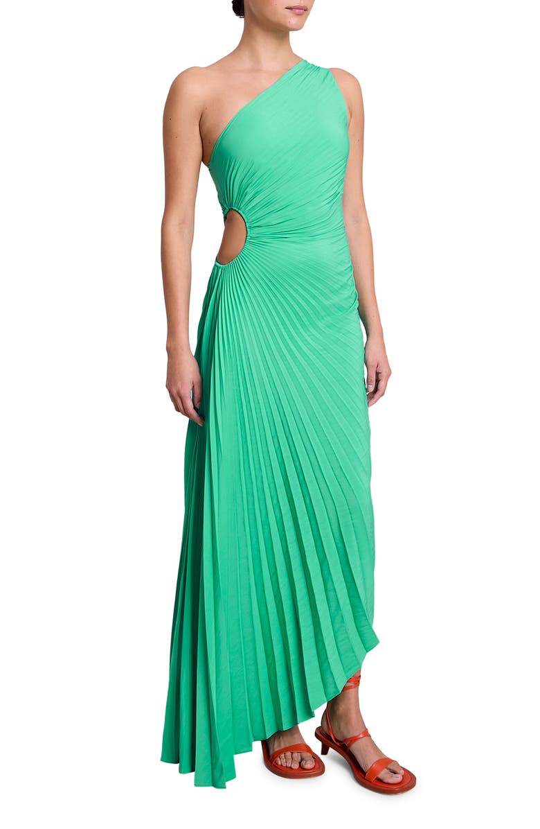 A.L.C. Delfina Cutout One-Shoulder Maxi Dress, Alternate, color, 