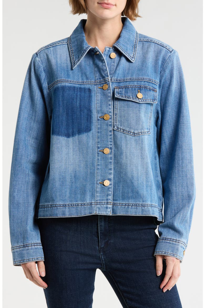 Arya Denim Jacket, Main, color, MEDIUM WASH
