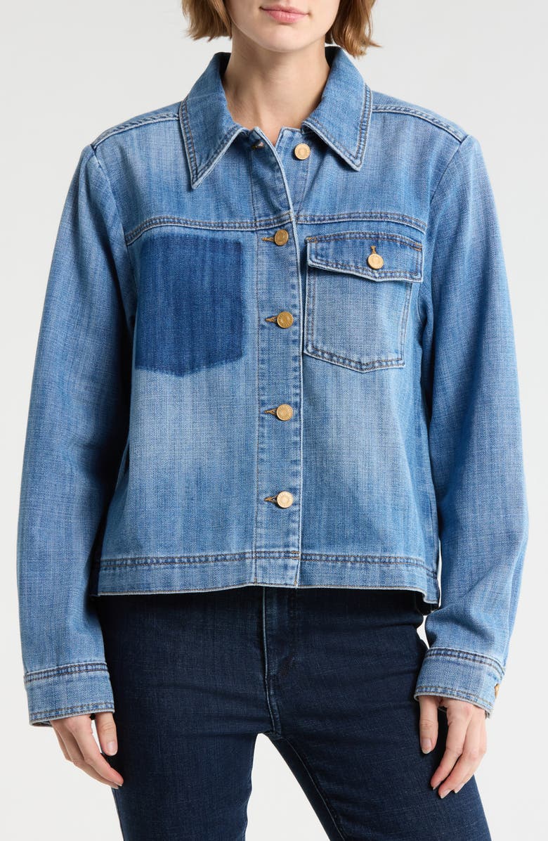 KUT from the Kloth Arya Denim Jacket, Main, color, Medium Wash