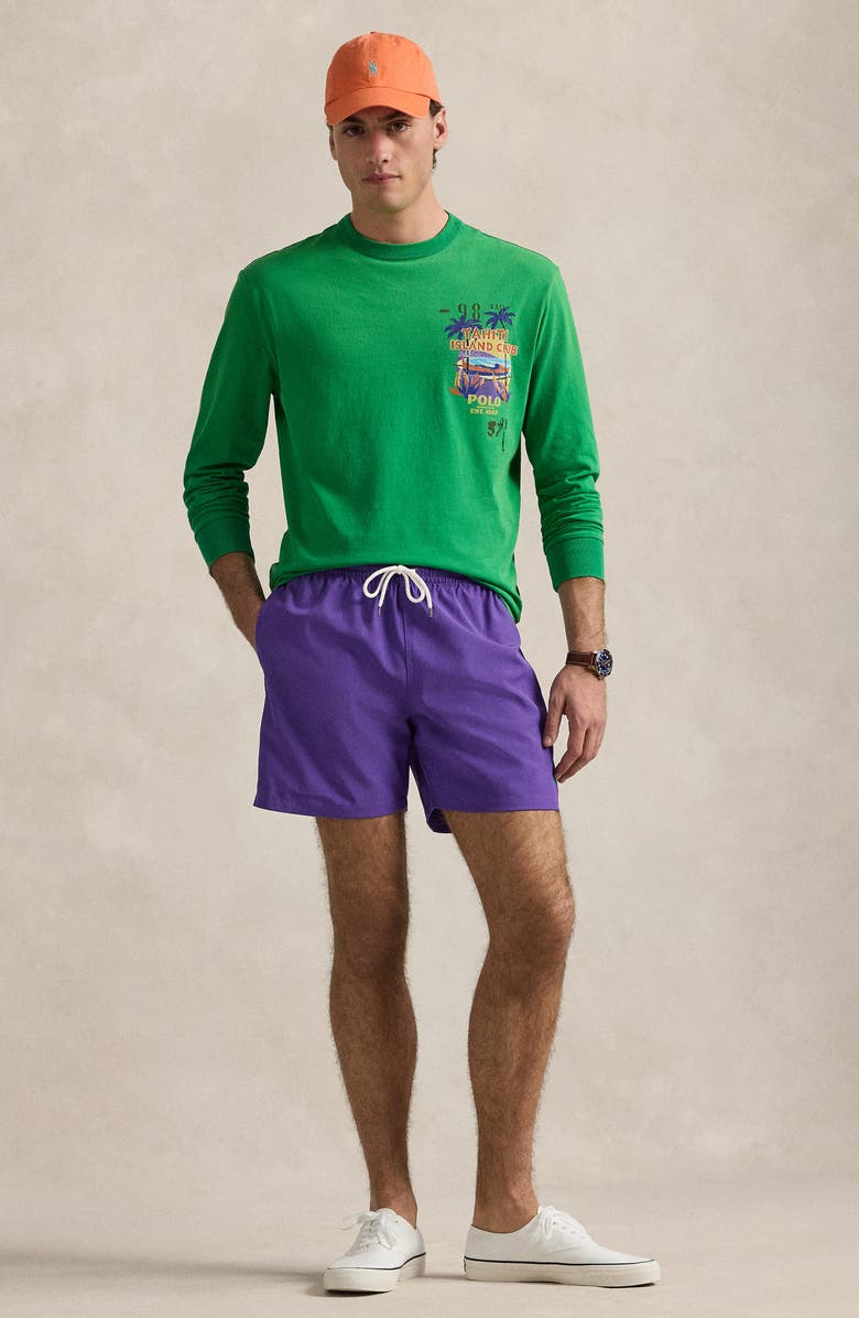 Polo Ralph Lauren Traveler Classic Swim Trunks, Alternate, color,