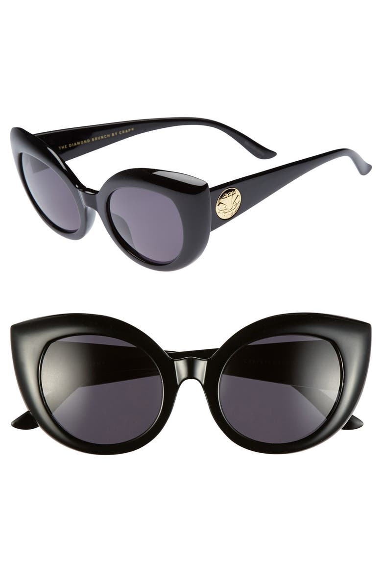 CRAP Eyewear 'The Diamond Brunch' 55mm Sunglasses, Main, color, 