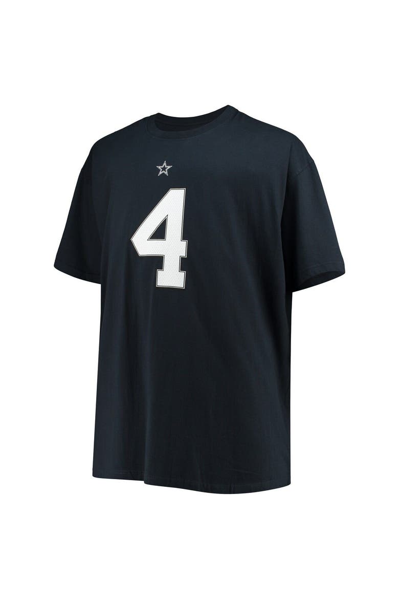 Men's Dak Prescott Navy Dallas Cowboys Big & Tall Player Name & Number T-Shirt, Alternate, color, Navy