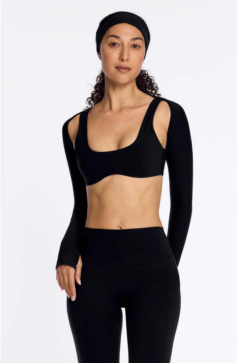 Pepper Wave Wirefree Bra, Alternate, color, Black