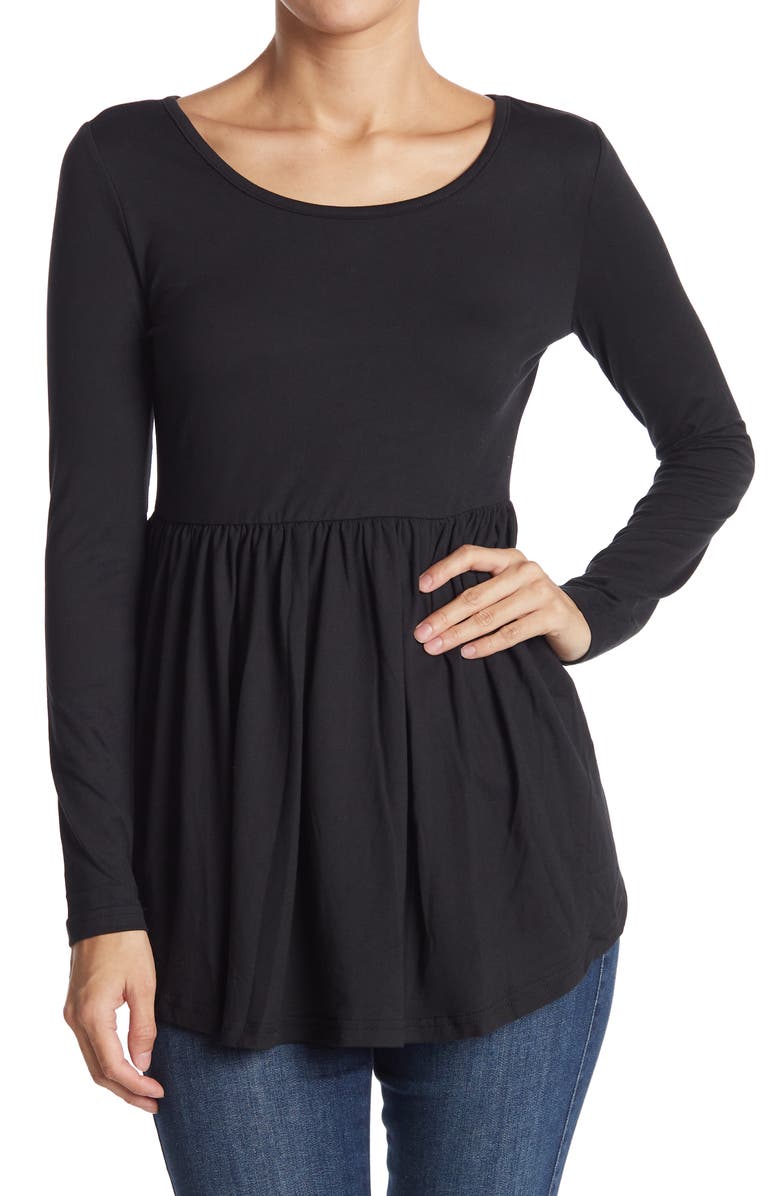 BY DESIGN Long Sleeve Floral Printed Blouse, Main, color,