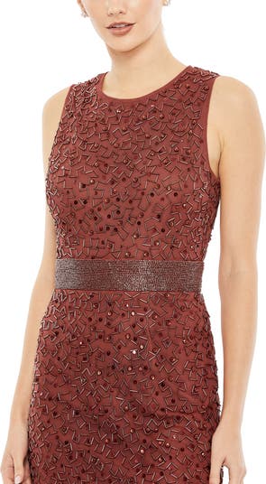 Mac Duggal*スパンコール*メッシュオーバーレイ*Aラインドレス Mac Duggal*スパンコール*メッシュオーバーレイ*Aラインドレス