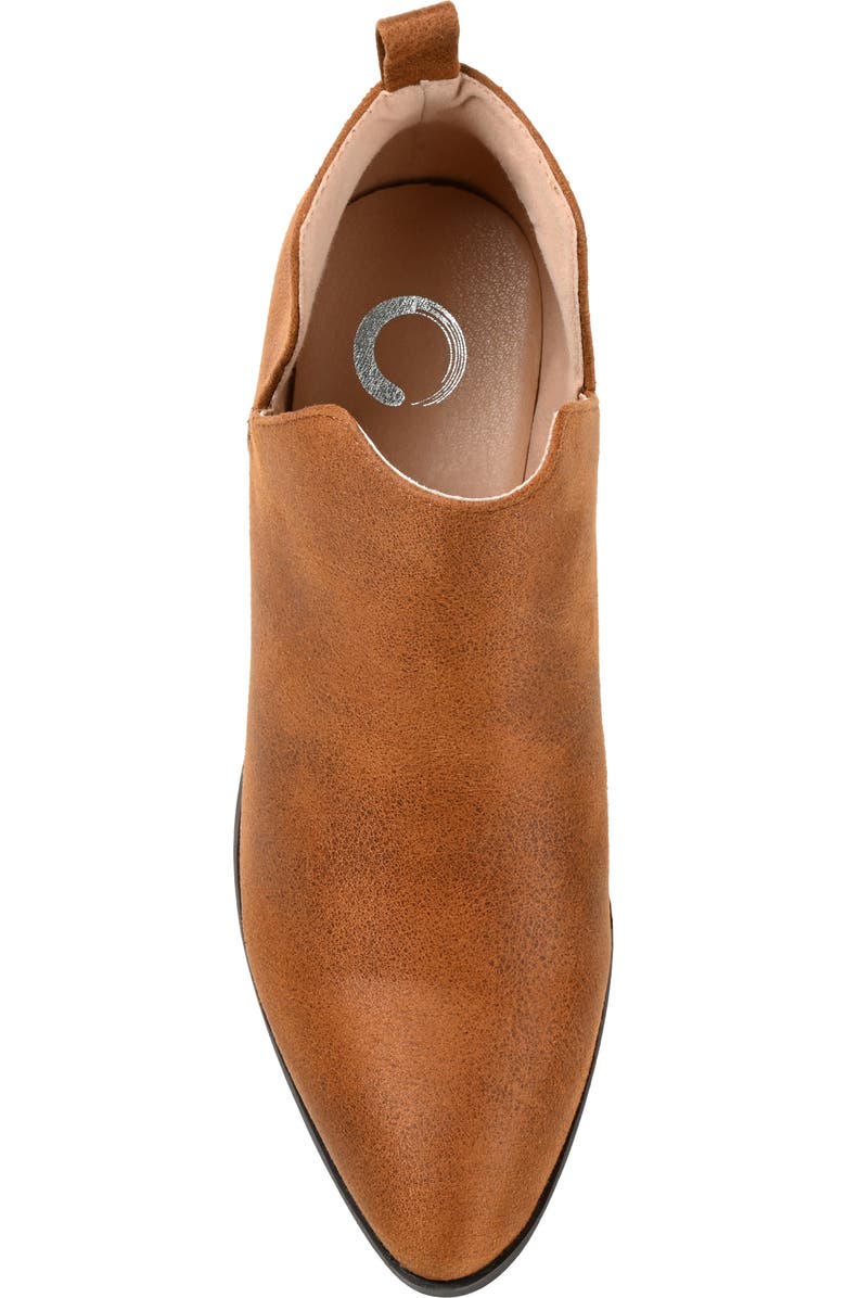 Journee Collection JOURNEE Lola Patterned Ankle Bootie, Alternate, color, Brown