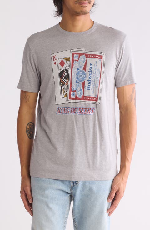 Budweiser Cards Graphic Print T-Shirt