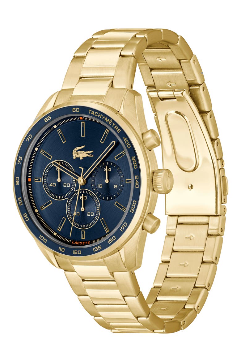 Boston Chronograph Bracelet Watch, 42mm, Alternate, color, NAVY