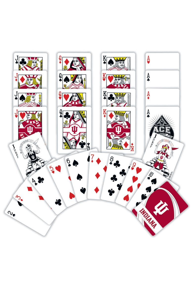 Indiana Hoosiers Playing Cards, Alternate, color, Multicolor
