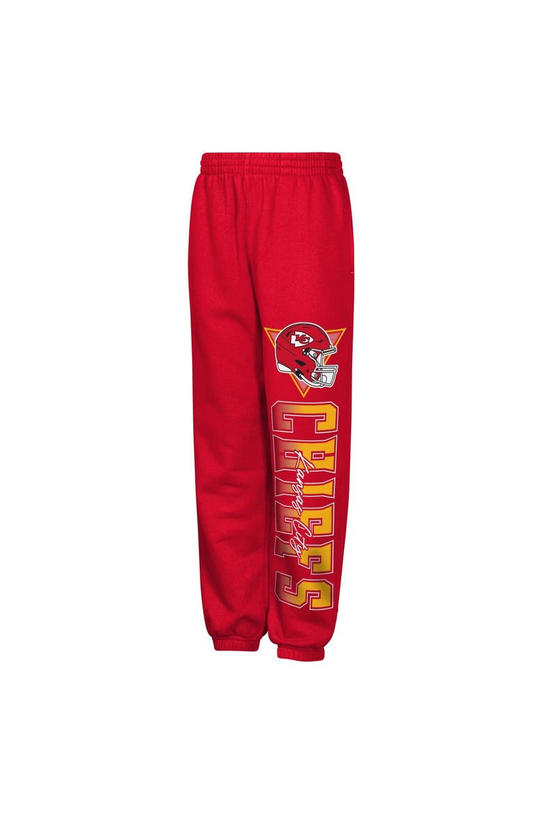 Youth Outerstuff  Red Kansas City Chiefs Run & Gun Sweatpants, Main, color, Red