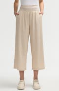 NVLT Smocked Waist Cropped Pants