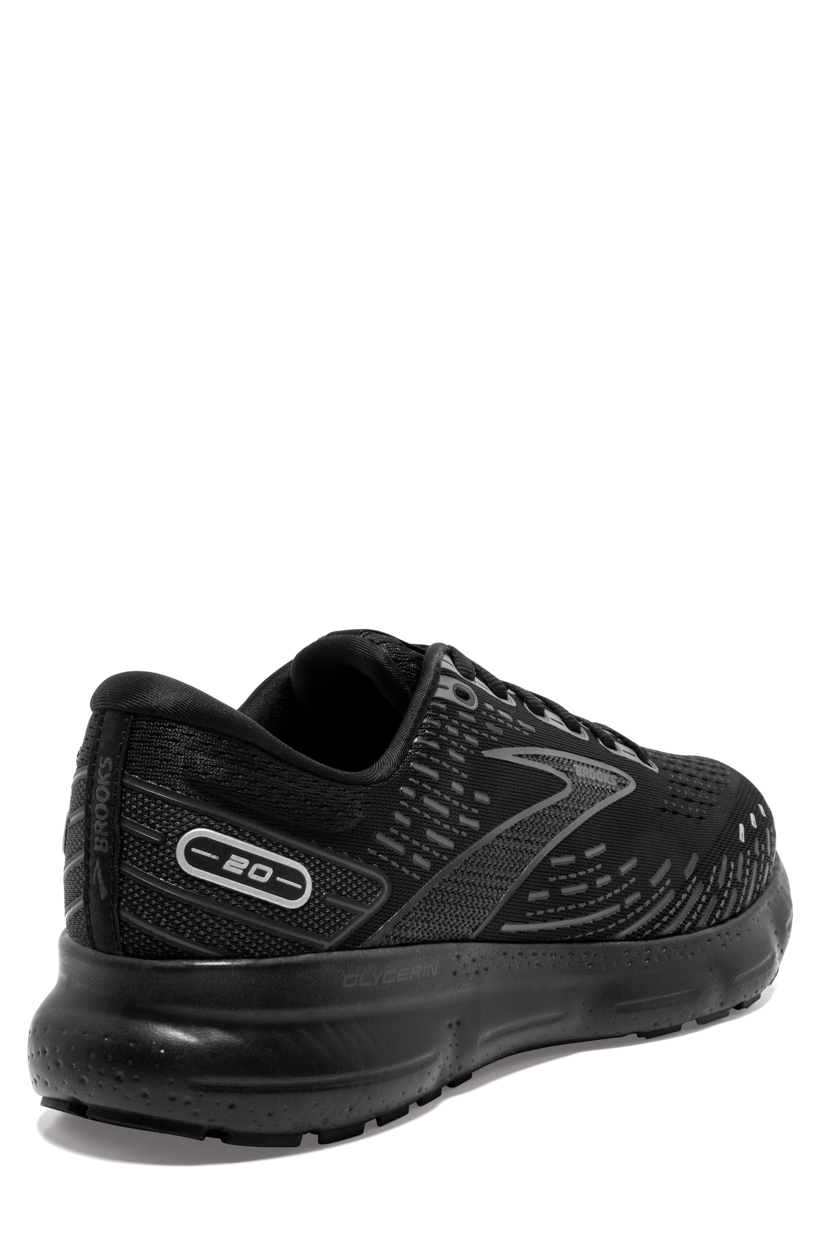 Glycerin 20 Running Shoe, Alternate, color, BLACK/ BLACK/ EBONY