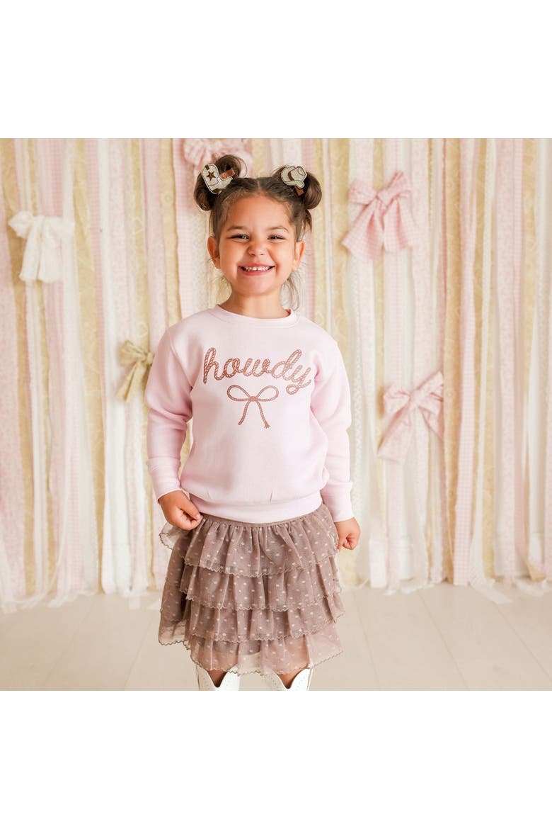 Howdy Darling Western Sweatshirt, Alternate, color, Ballet Pink