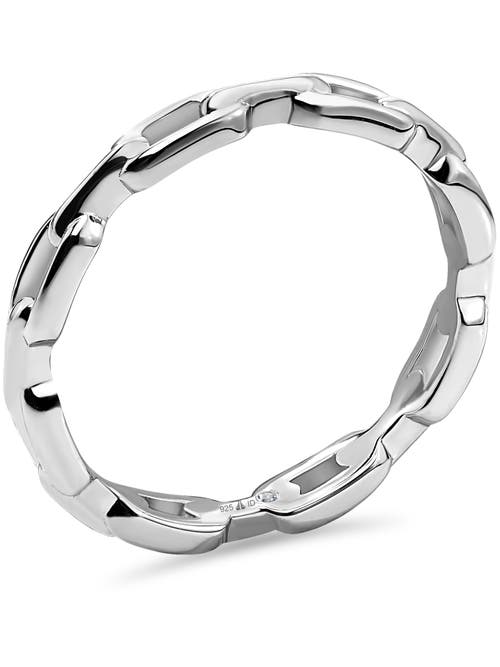 Devata Cable Link Ring In Silver