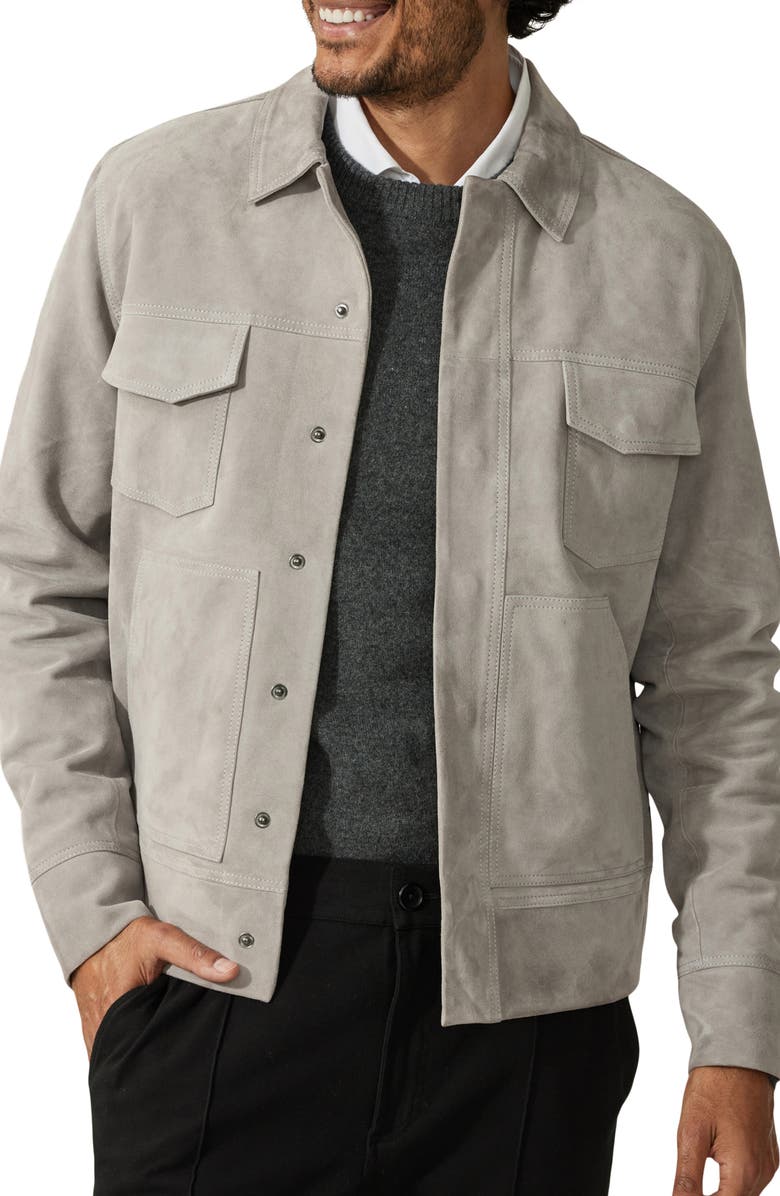 Good Man Brand Suede Jacket, Main, color, 