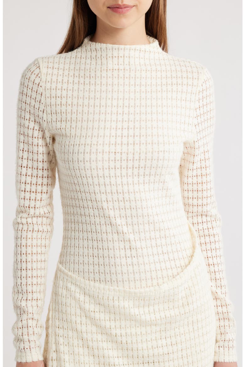 Resolution Long Sleeve Maxi Dress, Alternate, color, PALE BEIGE