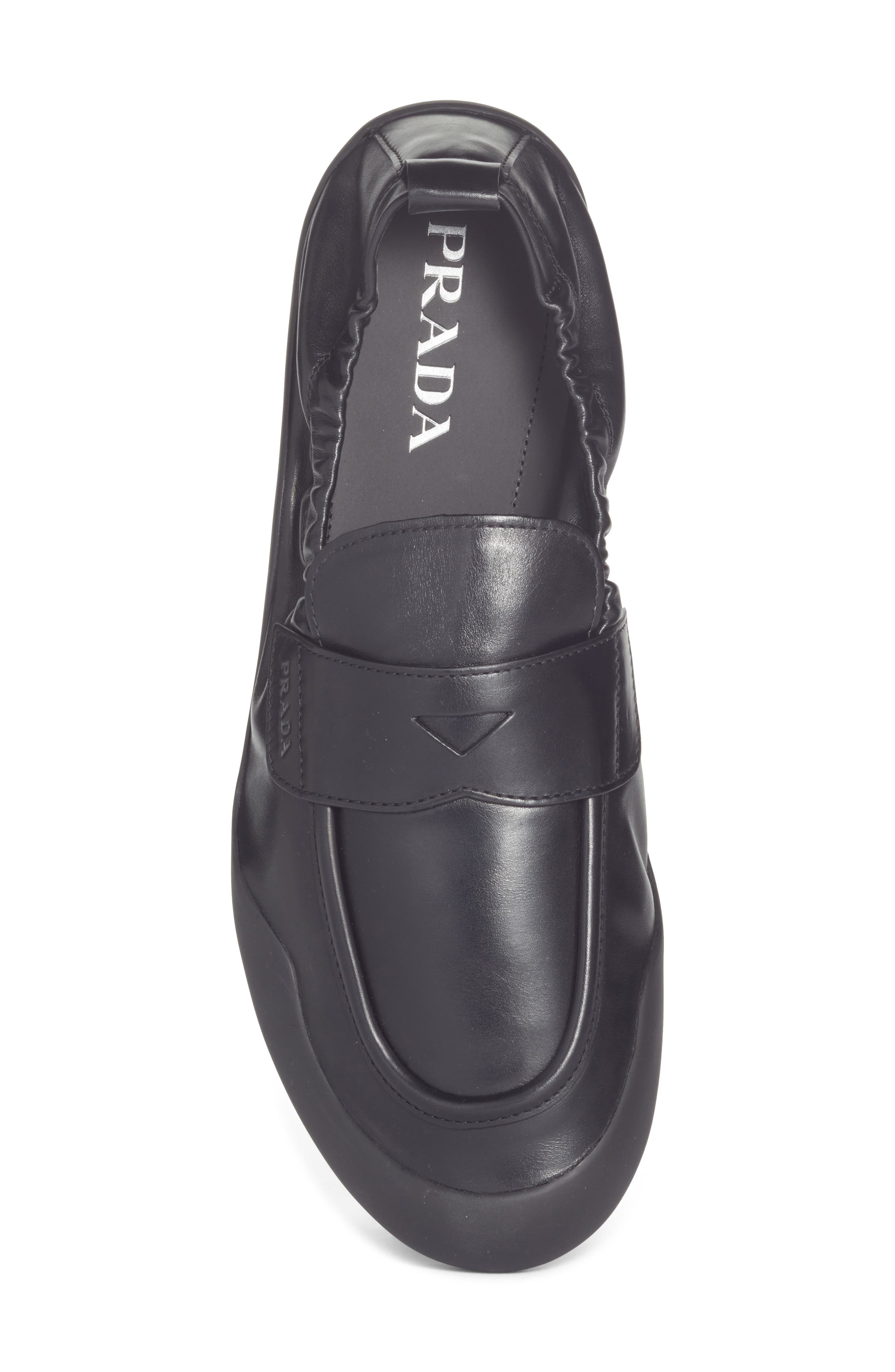 Prada Speedrock Loafer, Alternate, color, Nero