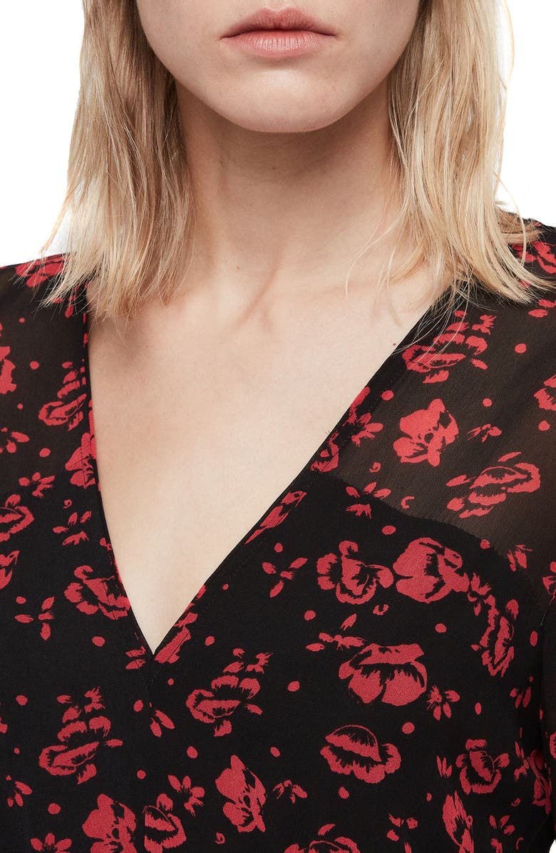 AllSaints Harlow Eira Print Dress, Alternate, color, 