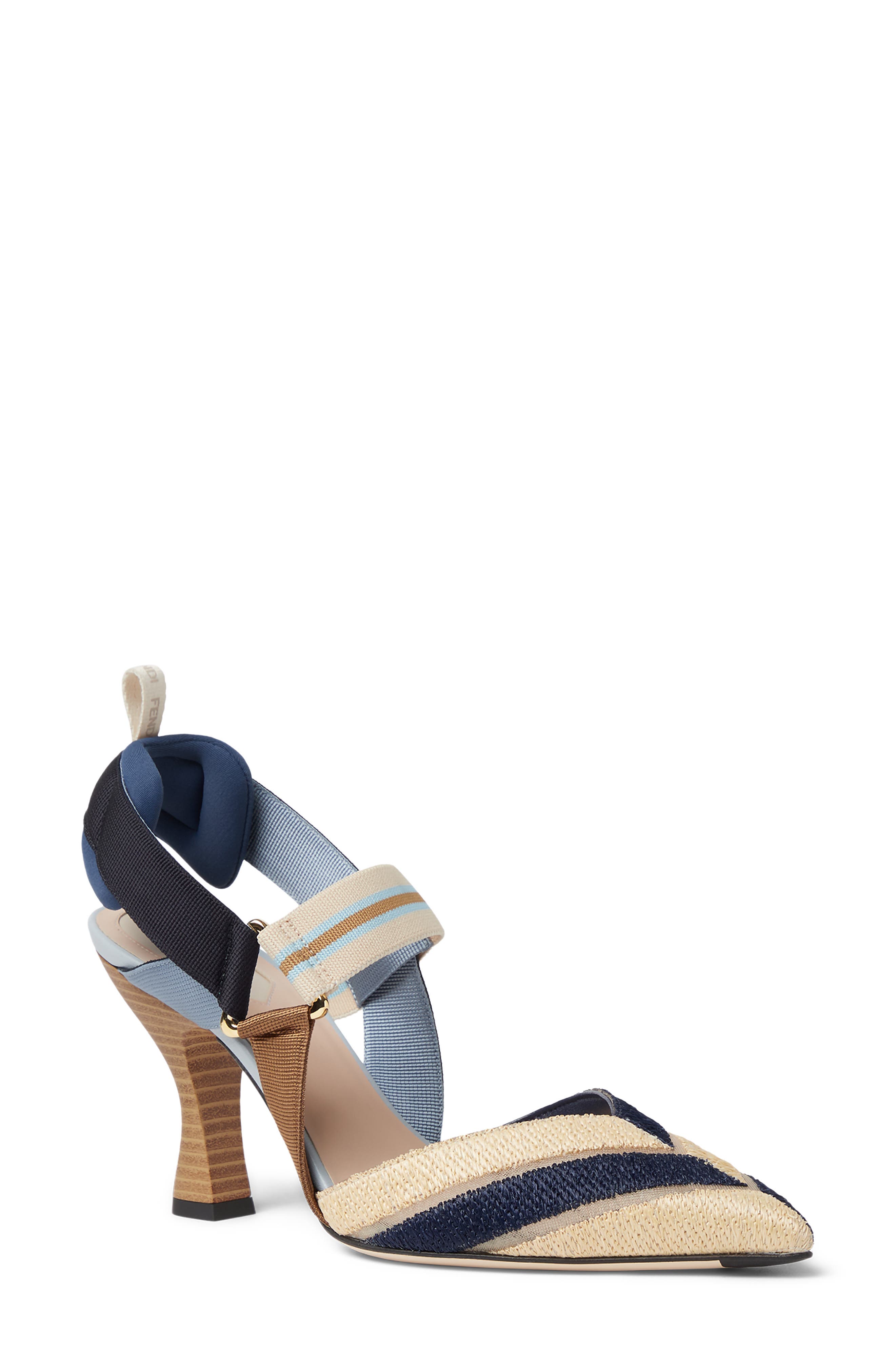 Fendi Colibri Slingback Pump, Main, color, 