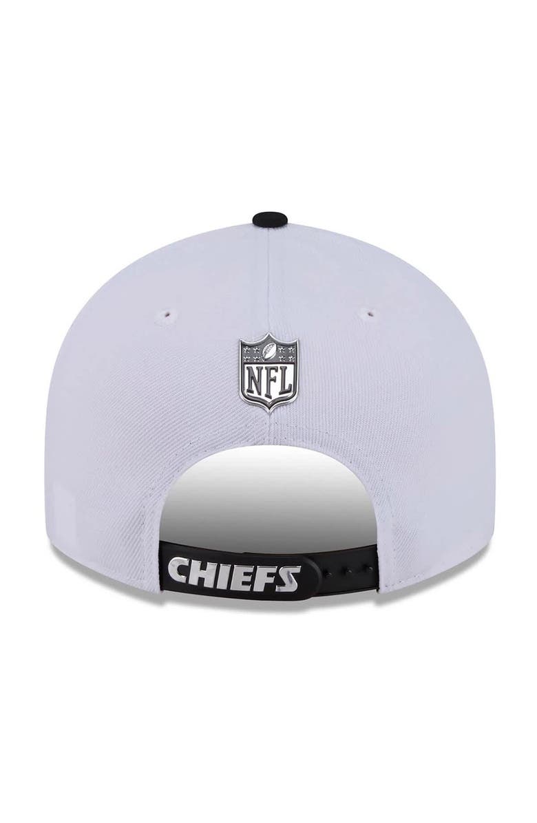 New Era Men's New Era  White/Black Kansas City Chiefs 2026 NFL Draft Pre-Curved 9FIFTY Snapback Hat, Alternate, color, White