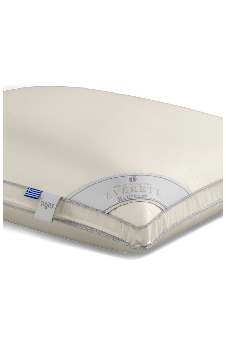 Everett Pillow, Alternate, color, Beige