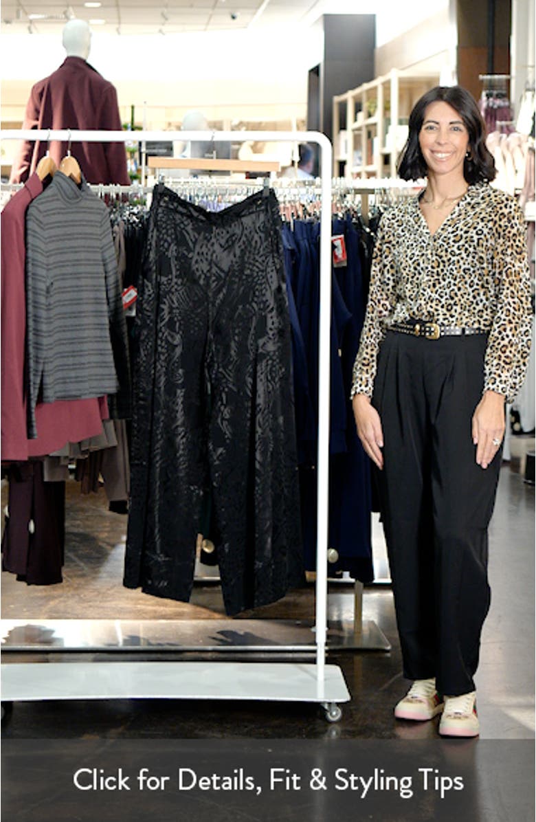 Leopard Jacquard Pants, sales video thumbnail