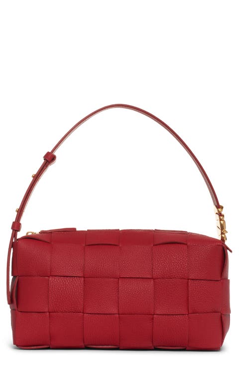 Cassette Intrecciato Leather Shoulder Bag