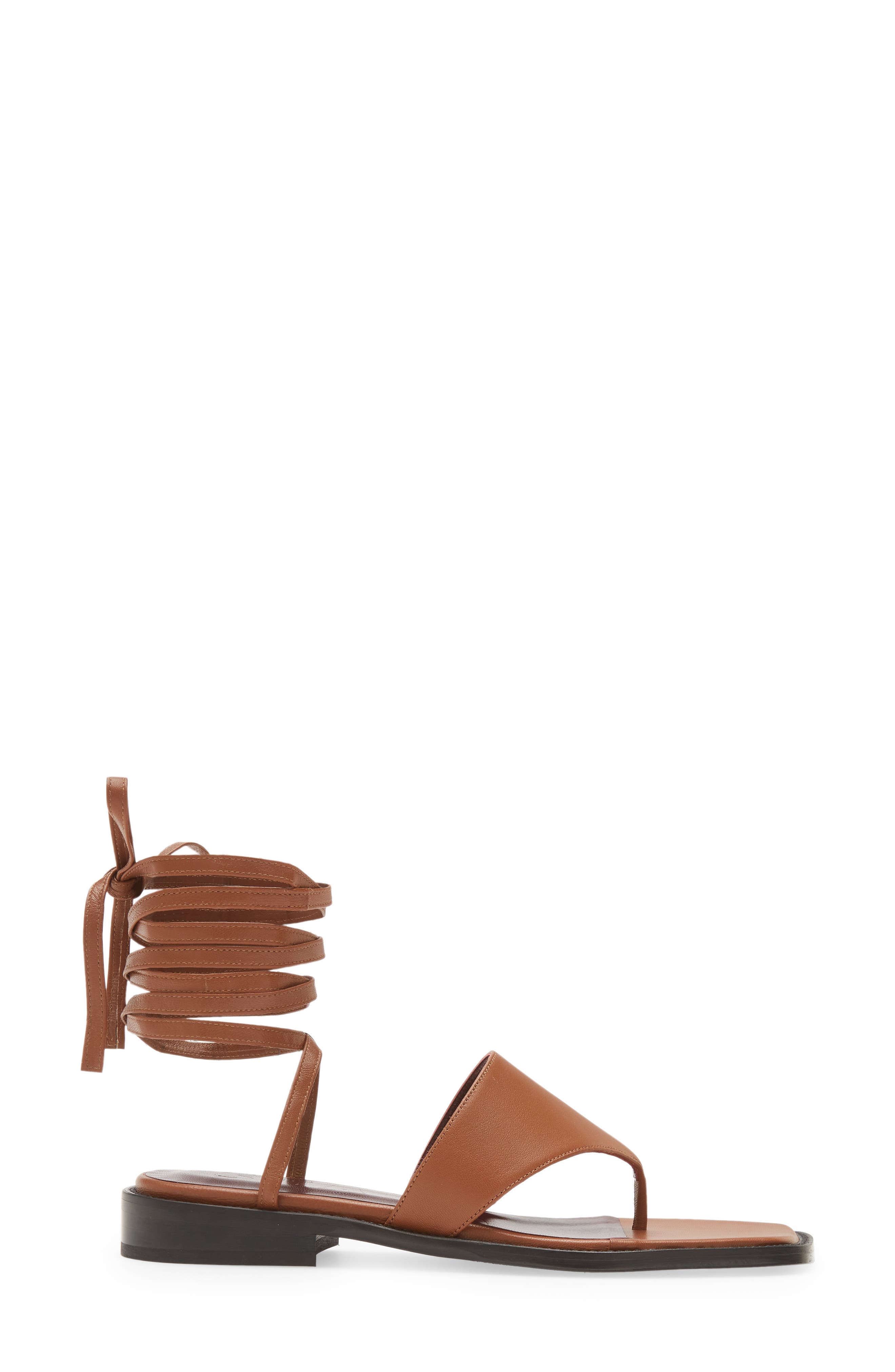 STAUD Alexandre Ankle Wrap Sandal, Alternate, color, Tan