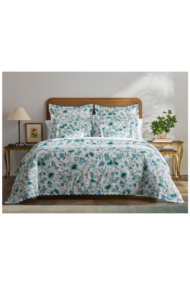 Palmyra 500 Thread Count Fitted Sheet, Alternate, color, EMERALD