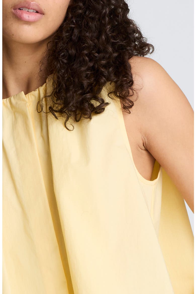Paperbag Neck Sleeveless Top, Alternate, color, PASTEL YELLOW