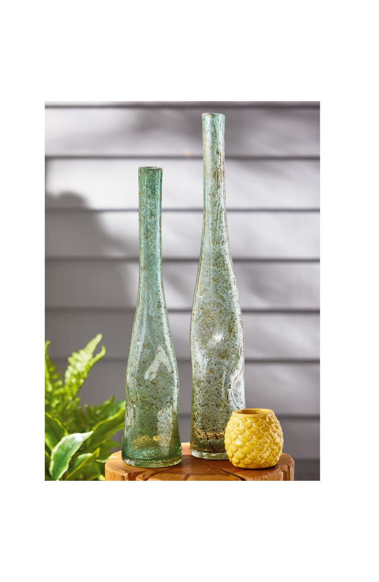 tag Meri Vase Sm Green Multi Glass Summer, Alternate, color, Green