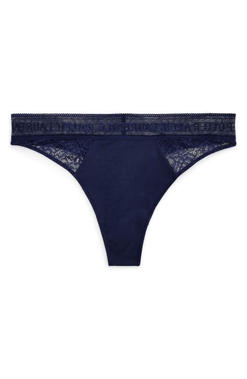 Shop Polo Ralph Lauren Lace & Stretch Cotton Rib Thong