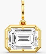 Everlee East West Emerald Lola Lab Diamond Pendant Charm in 14K