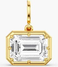 Everlee East West Emerald Lola Lab Diamond Pendant Charm in 14K