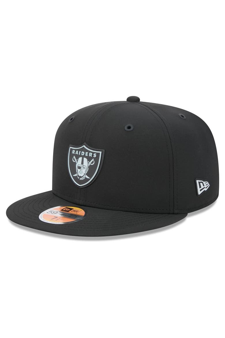 Men's New Era Black Las Vegas Raiders 2026 Sideline 59FIFTY Fitted Hat, Main, color, Black