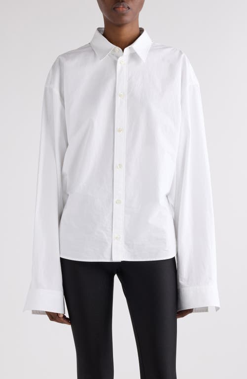 Balenciaga Semifitted Button-up Shirt In White