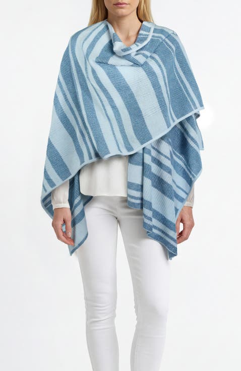 Cashmere lightweight striped shawl