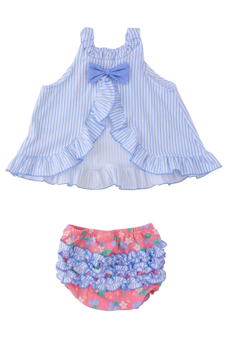 Knit Swing Top and Bloomer Set, Alternate, color, Blueberry Bliss