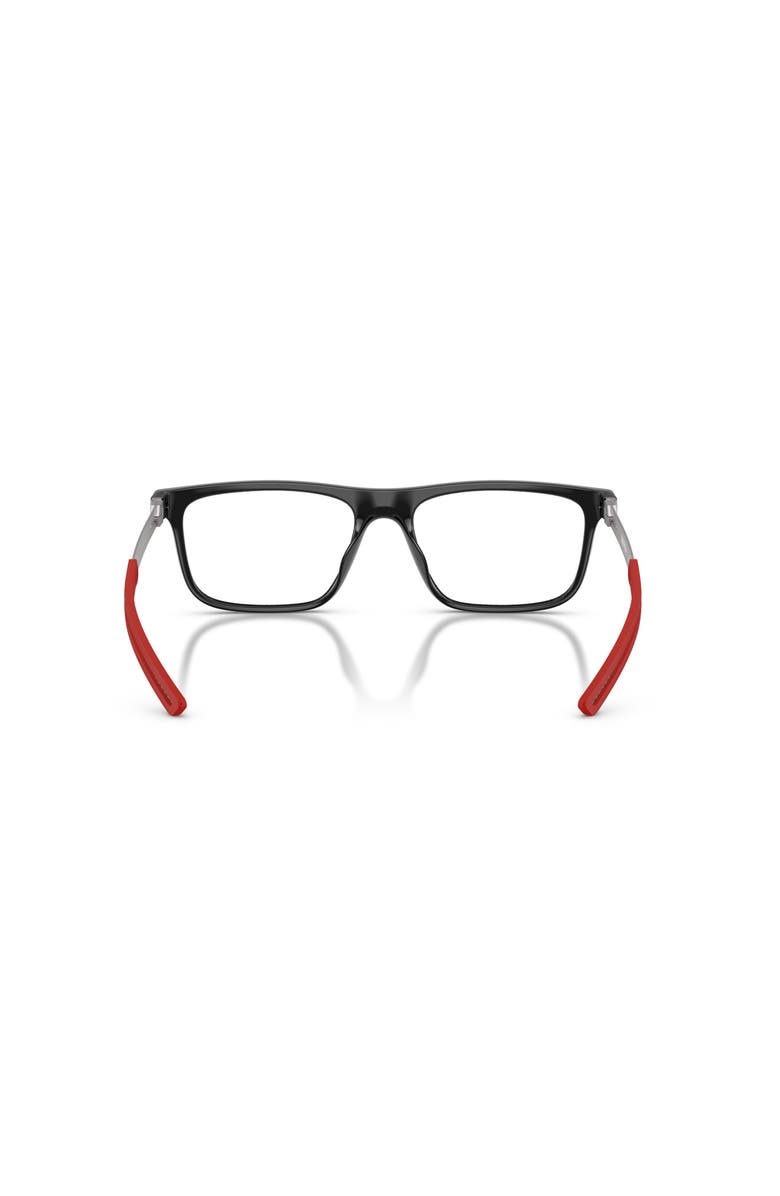 Scuderia Ferrari 57mm Rectangle optical glasses, Alternate, color, Black