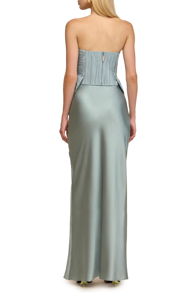 Chantel Stretch Silk Bias Cut Skirt, Alternate, color, CELADON