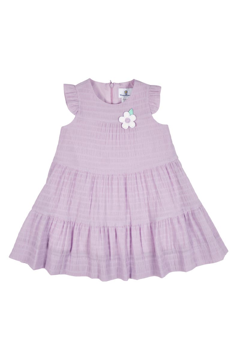Crinkle Lawn Dress With Flower, Main, color, Light Purple