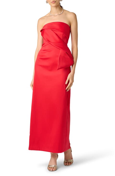 Strapless Stretch Mikado Gown