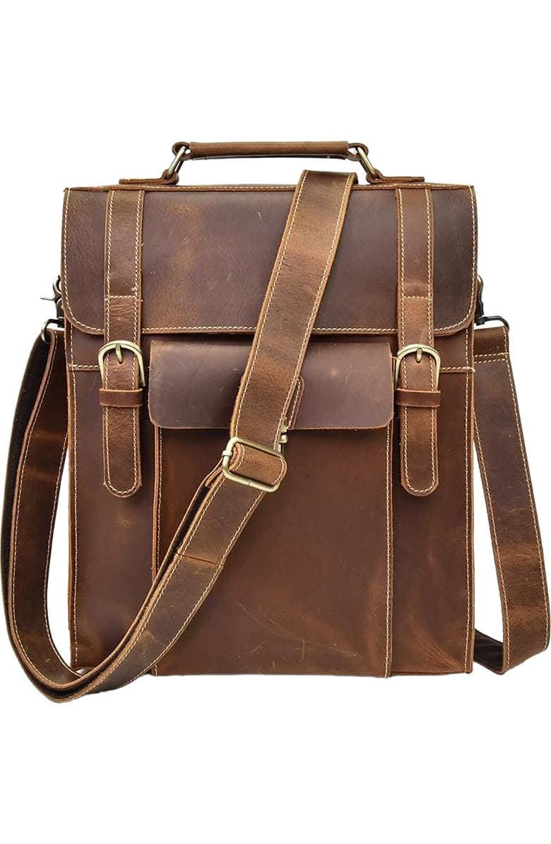 STEEL HORSE LEATHER The Vali Backpack | Handmade Vintage Leather, Main, color, Brown